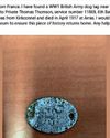 When I saw the army number on the tag I knew... long lost World War One disc discovered in France belonged to my hero soldier uncle6