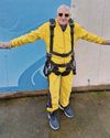 Roger, 85, sky dives for charity