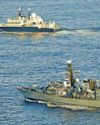 Warship tracks Russian craft