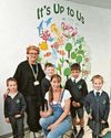 Children's drawings inspire a new mural Children's drawings inspire a new mural