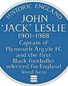 Blue plaque for Argyle legend Jack Leslie Blue plaque for Argyle legend Jack Leslie