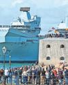 Navy's flagship sets sail for Far East Navy's flagship sets sail for Far East
