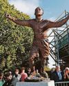 Football legend is honoured with blue plaque Football legend is honoured with blue plaque