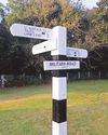 Unauthorised signpost with old place names is removed3