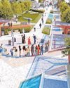 Solar canopies to capture sun and provide shelter from rain Solar canopies to capture sun and provide shelter from rain1