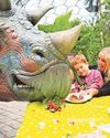 Dinosaur joins families for lunch at Eden Project Dinosaur joins families for lunch at Eden Project0
