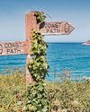 Exhausted but exhilarated by walking on coast path