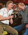 On matinee days we're each drinking ten pints! On matinee days we're each drinking ten pints!