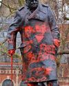 CHURCHILL'S STATUE: MAN IS CHARGED2
