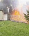 Woman hurt in blaze0