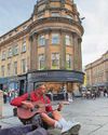 Toon legend spotted busking in city centre Toon legend spotted busking in city centre