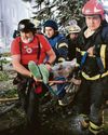 Three killed in 'powerful' Russian strike0