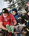 Three killed in 'powerful' Russian strike1