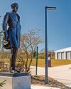 Museum 'thrilled' as loco legend's statue returns Museum 'thrilled' as loco legend's statue returns