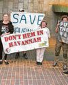 Protesters against plan for nature reserve route Protesters against plan for nature reserve route