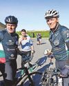 Rugby legends join England star on charity ride Rugby legends join England star on charity ride15