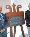 Official plaque for leisure centre that has boosted town centre Official plaque for leisure centre that has boosted town centre