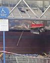 Fire wrecks front of popular bargain store Fire wrecks front of popular bargain store6