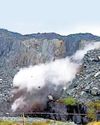 Walkers flee as rockface collapses at slate quarry Walkers flee as rockface collapses at slate quarry11