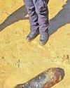 Controlled explosion of beach ordnance find15