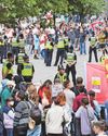 Protest in city over asylum seeker hotels Protest in city over asylum seeker hotels0