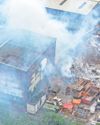 Huge fire at waste plant site Huge fire at waste plant site2