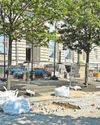 TARMAC LAID AT PIER HEAD AFTER COBBLES TORN UP TARMAC LAID AT PIER HEAD AFTER COBBLES TORN UP8