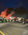 Battery believed to be cause of recycling fire Battery believed to be cause of recycling fire