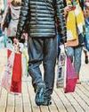 Sunny April enticed Brits into stores Sunny April enticed Brits into stores