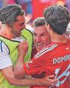 Frustration on show but ticket to Europe still booked Frustration on show but ticket to Europe still booked