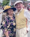 Vintage VE Day vibe in village