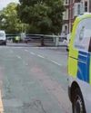 Three in hospital after car in collision with pedestrians after fight1