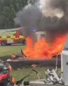 Charging phone is blamed as blaze destroys caravan10