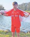 Athlete battles on with only one shoe to help England win team gold Athlete battles on with only one shoe to help England win team gold1