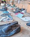 Rows of shoes tell sad story of Sen pupils left in limbo after school places failure Rows of shoes tell sad story of Sen pupils left in limbo after school places failure7