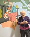 Artists brighten up life for elderly by painting key parts of their lives to adorn care home rooms Artists brighten up life for elderly by painting key parts of their lives to adorn care home rooms2