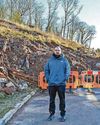Fears over homes after landslip blocks road13