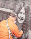 Ozzy mural artist gets Sharon surprise13