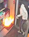 Moment of madness at blaze risk petrol station9