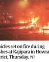 Violence in Howrah, Mamata warns of action against rioters