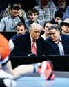 Trump wrestles with ringside seat Trump wrestles with ringside seat