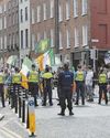 Trio arrested amid scuffles at protest15