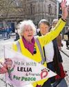 Lelia, 91, in protest walk1