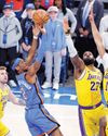 Donicic booted out as Thunder zap Lakers Donicic booted out as Thunder zap Lakers34