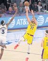 Luka lights it up as Lakers claw Wolves Luka lights it up as Lakers claw Wolves