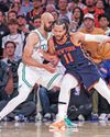 Brunson burns Celtics, Tatum KO'd