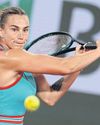 Sabalenka off to strong start Sabalenka off to strong start37