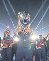 Jubilant PSG players party into night45