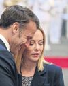 Macron, Meloni meet to mend fences Macron, Meloni meet to mend fences