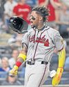 Braves ride 3 HRs, 14 walks to victory35